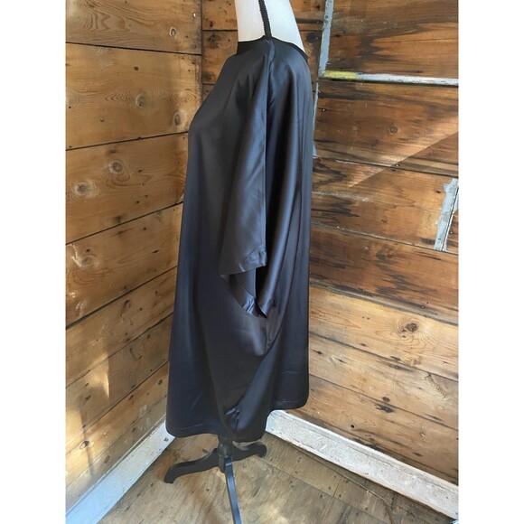 ASOS Curve Shirt Dress Women’s 20 Shiny Black Short Sleeve - Picture 2 of 9